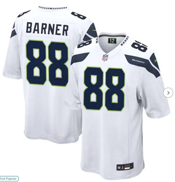 Men's Seattle Seahawks #88 AJ Barner Nike White Vapor F.U.S.E. Limited Jersey