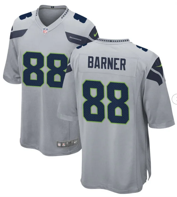Men's Seattle Seahawks #88 AJ Barner Nike Gray Alternate Vapor F.U.S.E. Limited Jersey