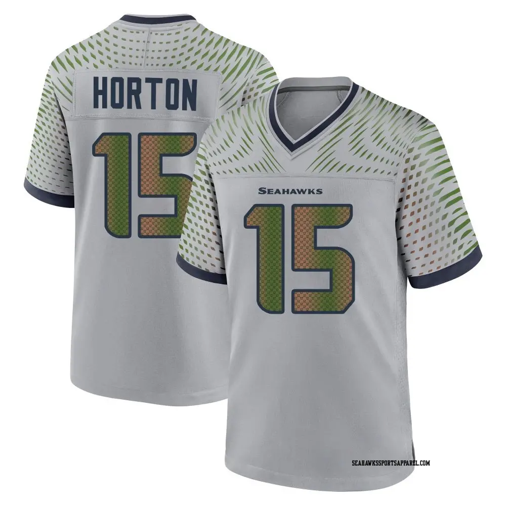 Men's Seattle Seahawks #15 Tory Horton Wolf Gray Soundwaves Rivalries Collection Vapor F.U.S.E. Limited Jersey