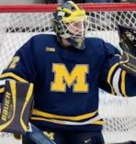 Michigan Wolverines #72 Jack Ivankovic 2025-26 Navy Hockey Game Jersey