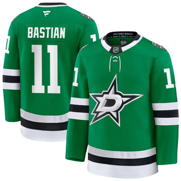 Men's Dallas Stars #11 Nathan Bastian Fanatics Home Kelly Green Premium Jersey