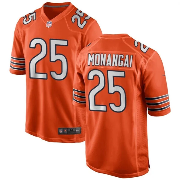 Mens Chicago Bears #25 Kyle Monangai Nike Orange Alternate F.U.S.E. Limited Jersey