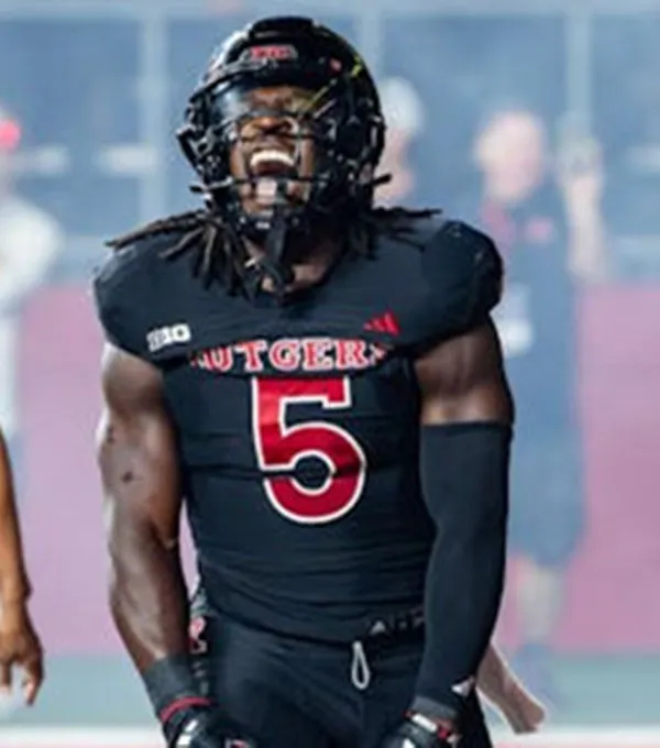 Rutgers Scarlet Knights #5 Kyle Monangai 2024 Black Football Game Jersey