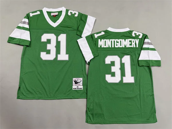 Mens Philadelphia Eagles #31 Wilbert Montgomery 1980 Kelly Green Throwback Jersey
