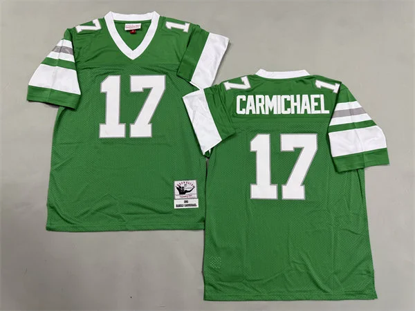 Mens Philadelphia Eagles #17 Harold Carmichael 1980 Kelly Green Throwback Jersey