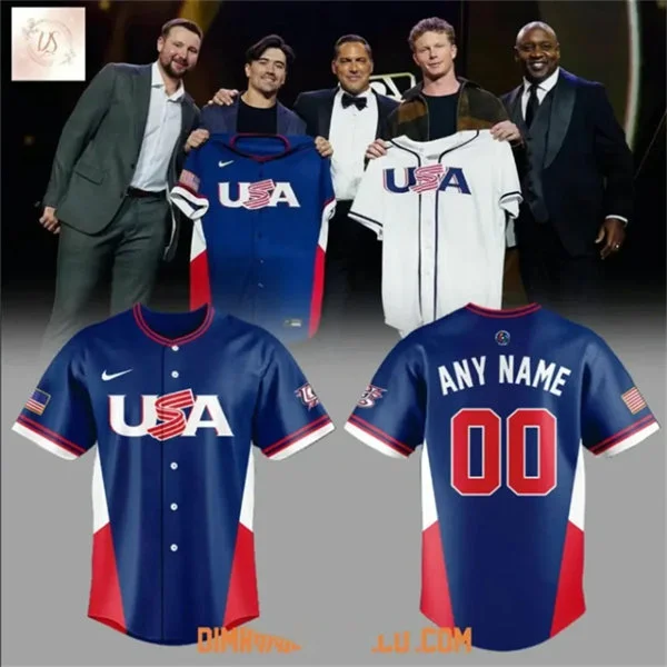 USA Team Nike Navy 2026 World Baseball Classic Custom Jersey