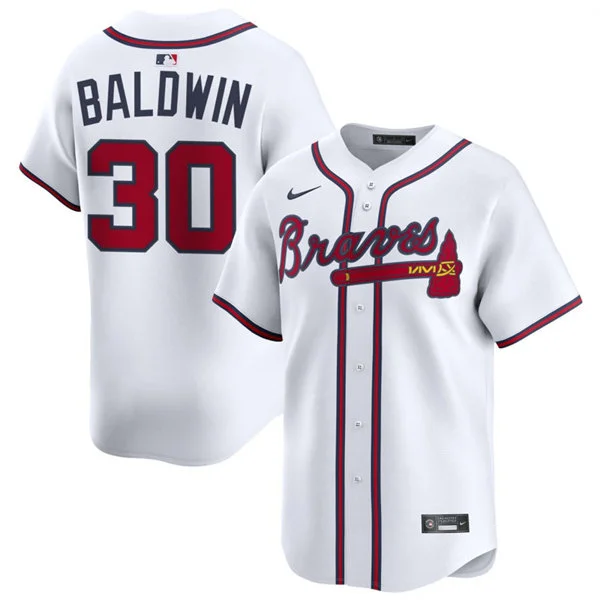 Mens Atlanta Braves #30 Drake Baldwin Nike Home White Limited Jersey
