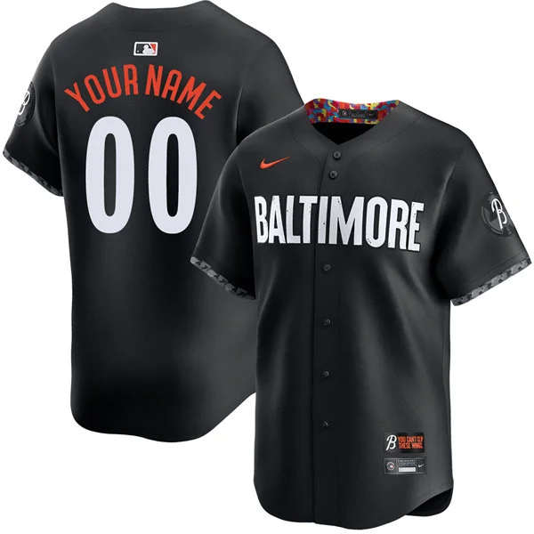 Baltimore Orioles Custom Nike Black City Connect Limited Jersey