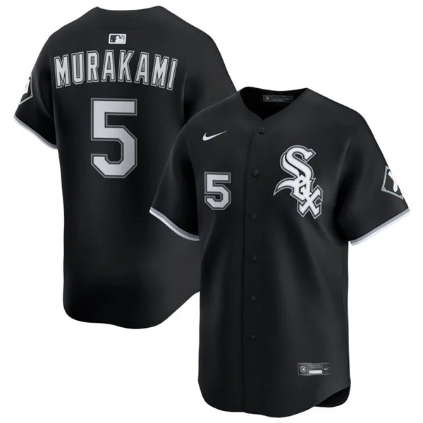 Mens Chicago White Sox #5 Munetaka Murakami Nike Black Alternate Limited Jersey