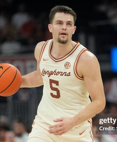 Texas Longhorns #5 Camden Heide 2025 SEC Cream College Basketball Game Jersey