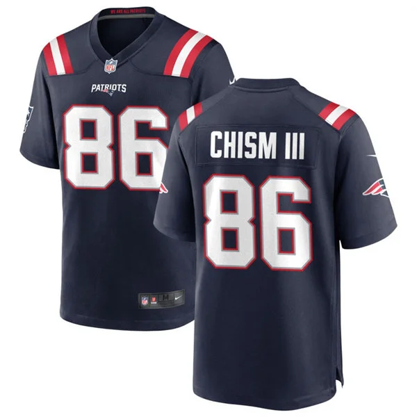 Mens New England Patriots #86 Efton Chism III Nike Navy Vapor F.U.S.E. Limited Jersey