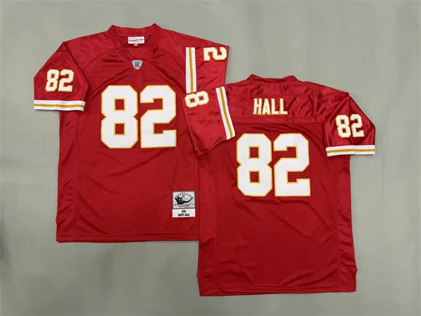 Mens Kansas City Chiefs #82 Dante Hall Red 2002 Throwback Jersey