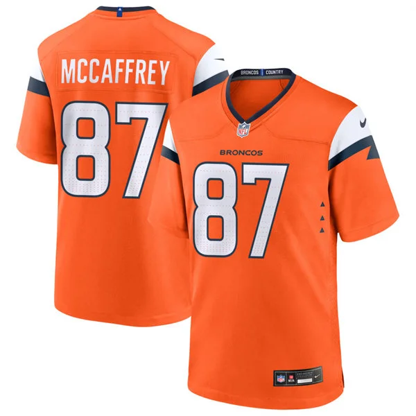 Mens Denver Broncos Retired Player #87 Ed McCaffrey Nike Orange Vapor F.U.S.E. Limited Jersey