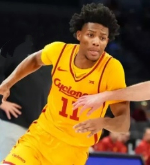 Iowa State Cyclones #11 Dominick Nelson Nike 2025 Gold Cyclones College Basketball Jersey