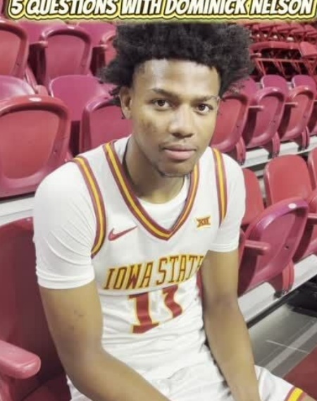 Iowa State Cyclones #11 Dominick Nelson Nike 2025 White Iowa State  College Basketball Jersey