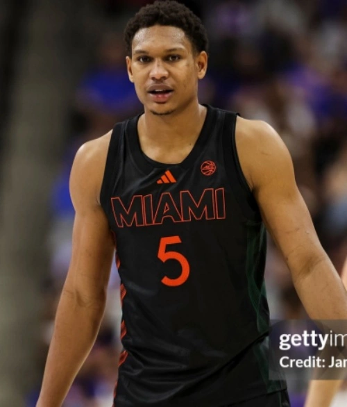 Miami Hurricanes #5 Malik Reneau Adidas 2026 Black Basketball Game Jersey