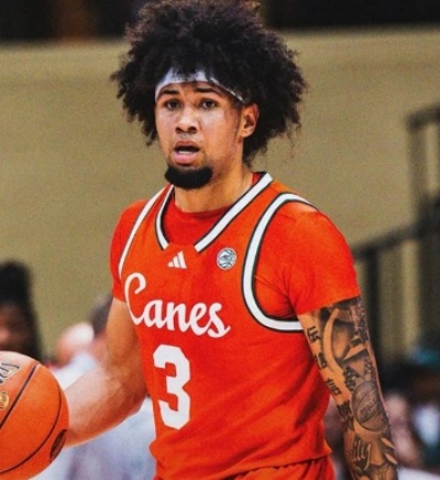 Miami Hurricanes #3 Tre Donaldson Adidas 2025 Orange Canes Basketball Game Jersey