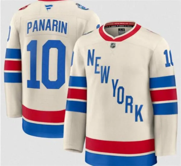 Men's New York Rangers #10 Artemi Panarin Beige 2026 NHL Winter Classic Premium Jersey