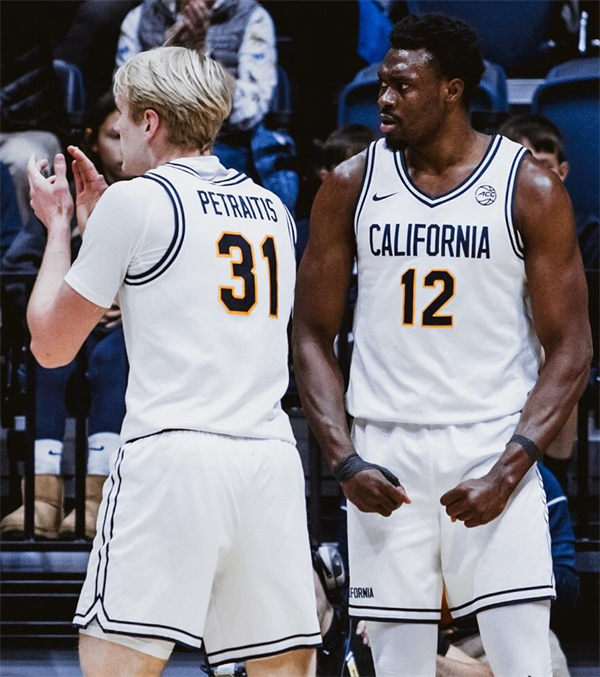Mens Youth California Golden Bears Custom 2025 White Navy Basketball Game Jersey