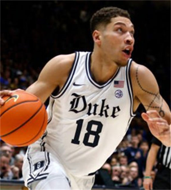 Mens Youth Duke Blue Devils #18 Mason Gillis White Brotherhood uniform Jersey