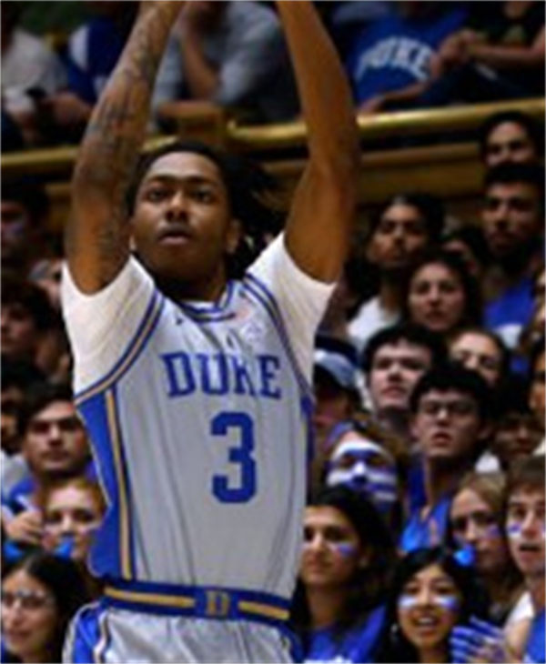 Mens Youth Duke Blue Devils #3 Isaiah Evans Gray Basketball Jersey
