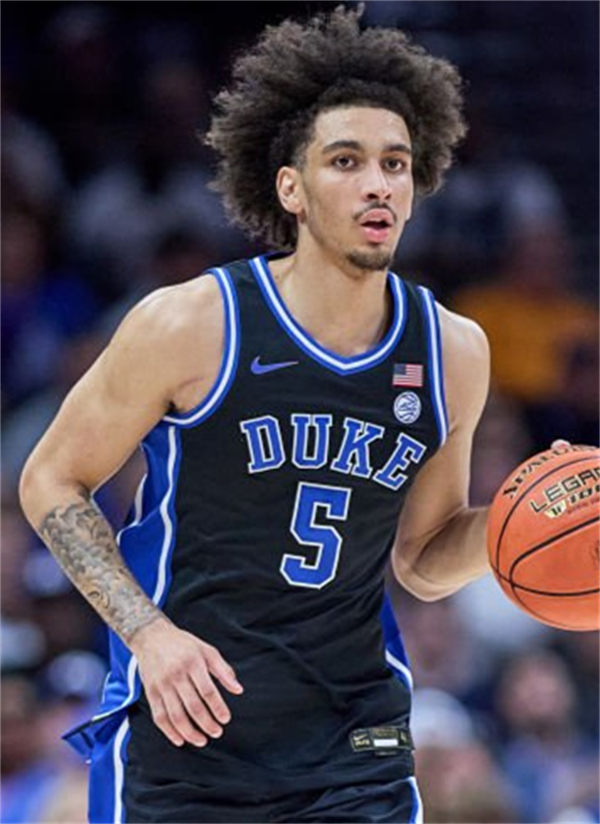 Mens Youth Duke Blue Devils #5 Tyrese Proctor Black College Basketball Game Jersey