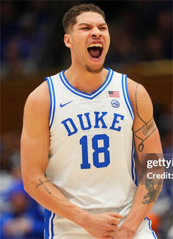 Mens Youth Duke Blue Devils #18 Mason Gillis White College Basketball Game Jersey