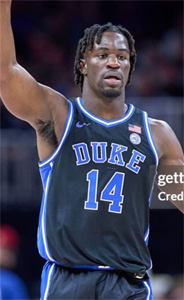 Mens Youth Duke Blue Devils #14 Sion James Black College Basketball Game Jersey