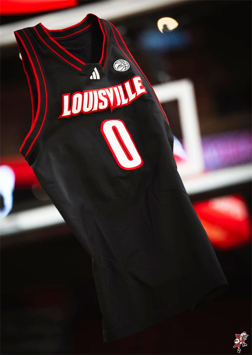 Mens Louisville Cardinals Custom 2025 Black Basketball Game Jersey