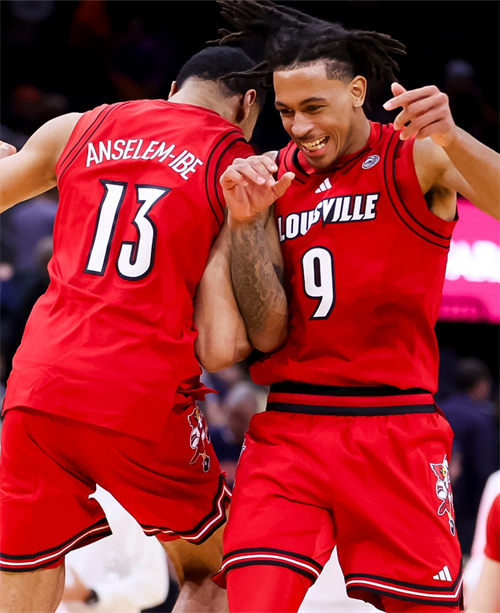 Mens Louisville Cardinals Custom 2025 Red Basketball Game Jersey