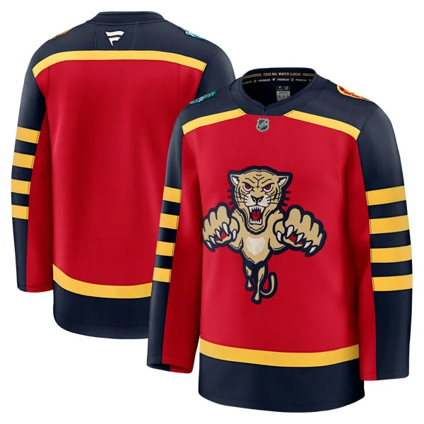 Men's Florida Panthers Blank Red Fanatics 2026 NHL Winter Classic Team Jersey
