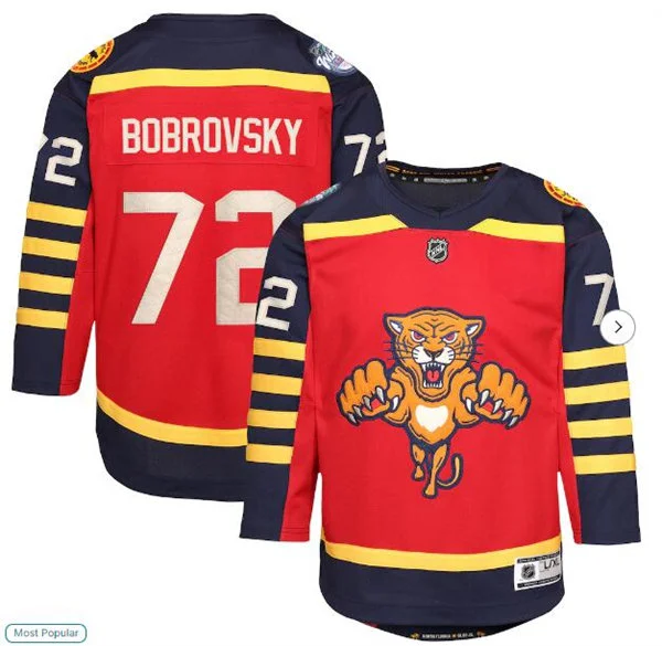 Youth Florida Panthers #72 Sergei Bobrovsky Red Fanatics 2026 Winter Classic Jersey