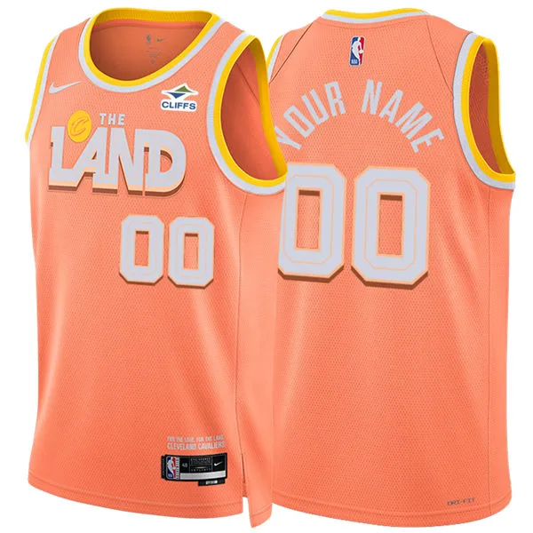 Cleveland Cavaliers Custom Nike Orange 2025-26 City Edition Swingman Jersey