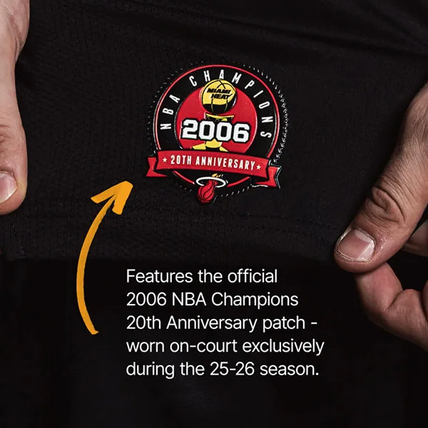 Miami Heat 2006 NBA Championship 20th Anniversary Jersey Patch