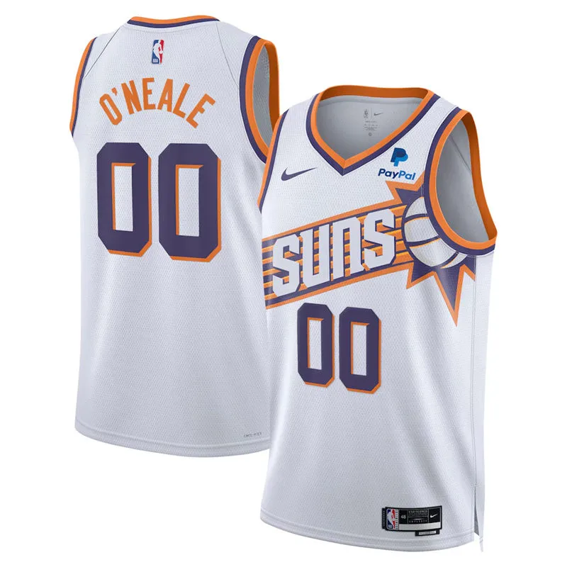 Mens Phoenix Suns #00 Royce O'Neale White Association Edition Swingman Jersey
