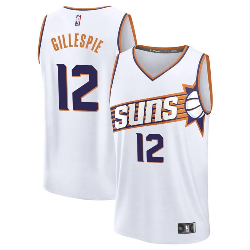 Mens Phoenix Suns #12 Collin Gillespie White Association Edition Swingman Jersey