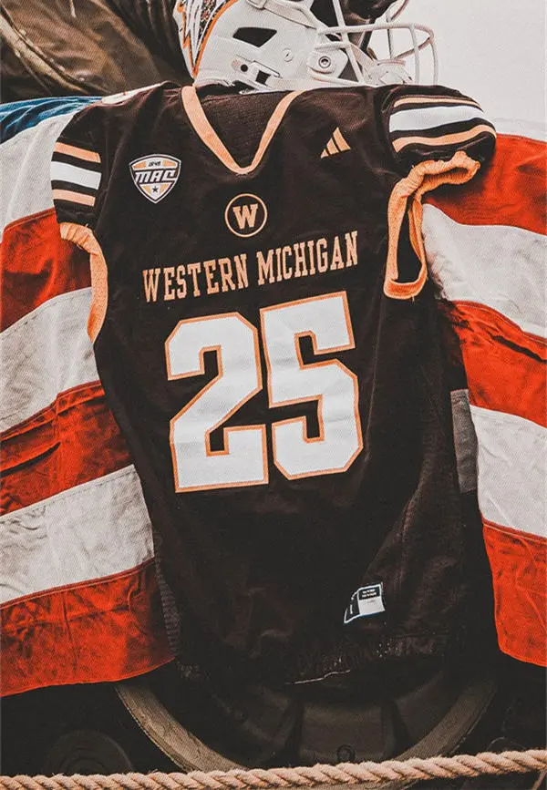 Western Michigan Broncos Custom 2025 Brown Football Game Jersey