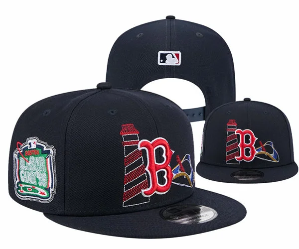 Embroidered MLB Boston Red Sox Navy   1999 All Star Game Team Color Snapback Hat YD1209021 (1)