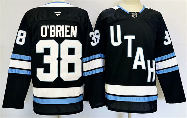 Mens Utah Hockey Club #38 Liam O'Brien Fanatics Home Black Player Jersey