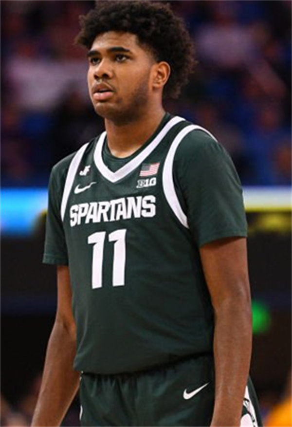 Mens Youth Michigan State Spartans #11 Jase Richardson 2025 Green Basketball Game Jersey