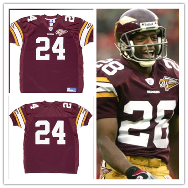 Mens Youth WASHINGTON REDSKINS Custom 2002 70TH ANNIVERSARY VINTAGE REEBOK JERSEY