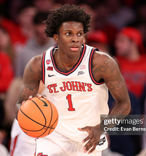 Mens Youth St. John's Red Storm  #1 Kadary Richmond White College Basketball Game Jersey