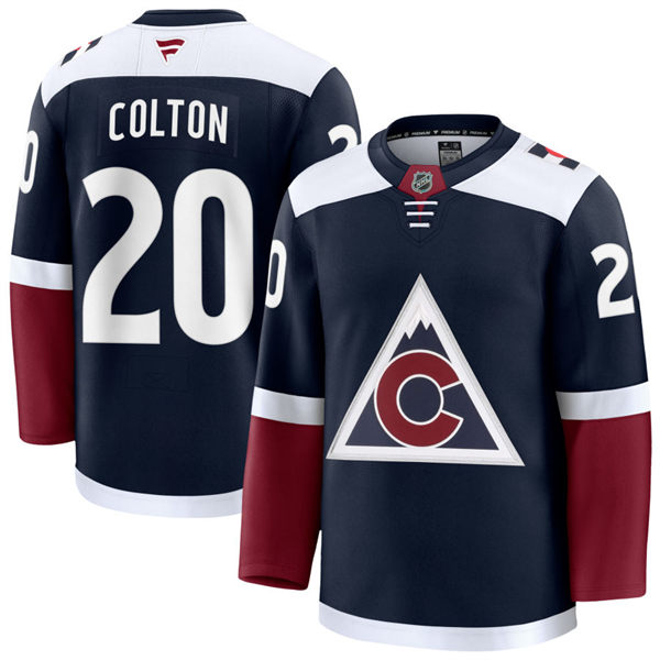Men's Colorado Avalanche #20 Ross Colton Fanatics Navy Alternate Player Jersey