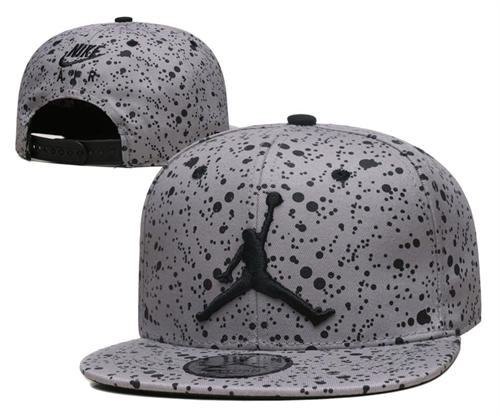 Embroidered Air Jordan Gray Black starlit sky  Snapback Hat YD427144