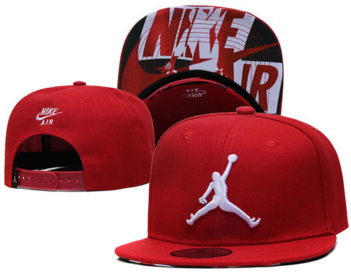 Embroidered Nike Air Jordan Red  Snapback Hat YD427148