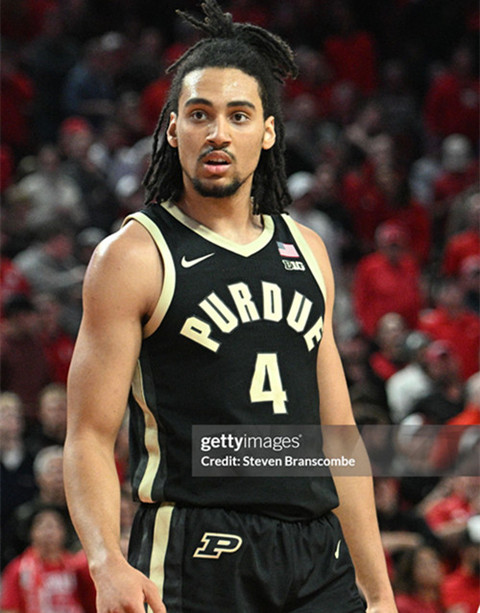 Mens Youth Wisconsin Badgers #4 Kaufman-Renn Black College Basketball Game Jersey