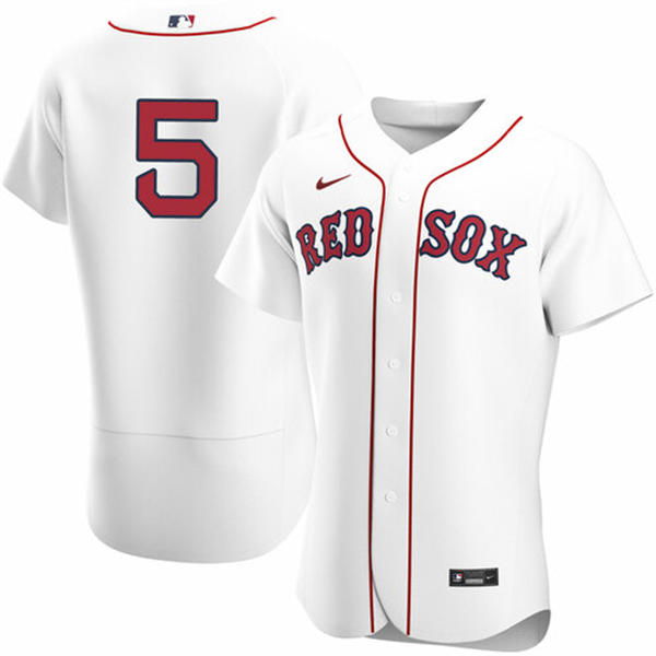 Mens Boston Red Sox #5 Vaughn Grissom Nike White Home Elite Jersey