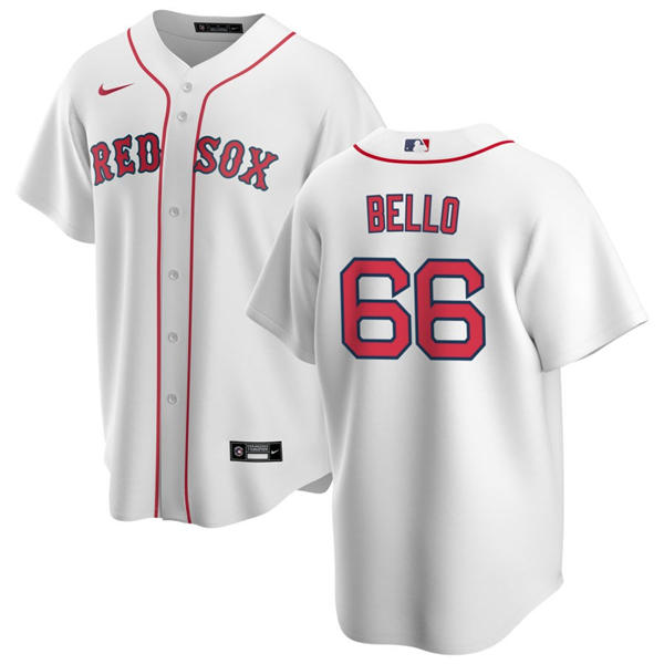 Mens Boston Red Sox #66 Brayan Bello Nike White Home with Name Limted Jersey