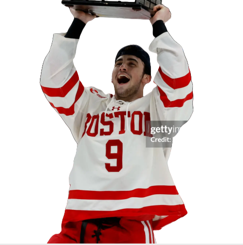 Mens Youth Boston University Terriers 9 Ryan Greene (C) 2024 White Hockey Jersey (6)