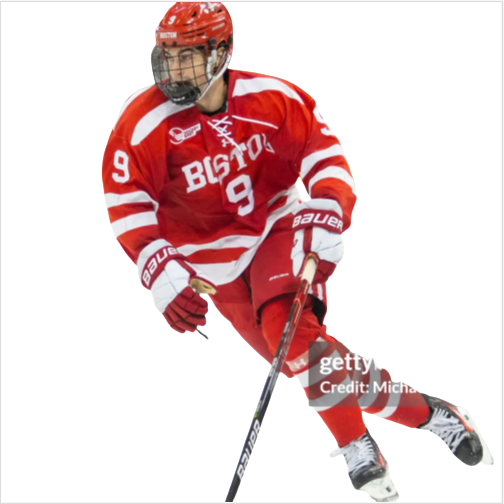 Mens Youth Boston University Terriers 9 Ryan Greene (C) 2024 Scarlet Hockey Jersey (1)